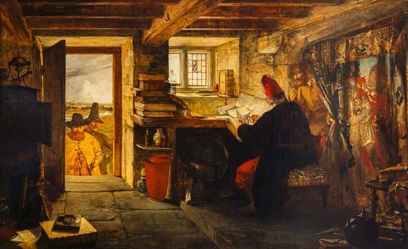 Hudibras and Ralph Visiting the Astrologer (from Butler's 'Hudibras'), detail