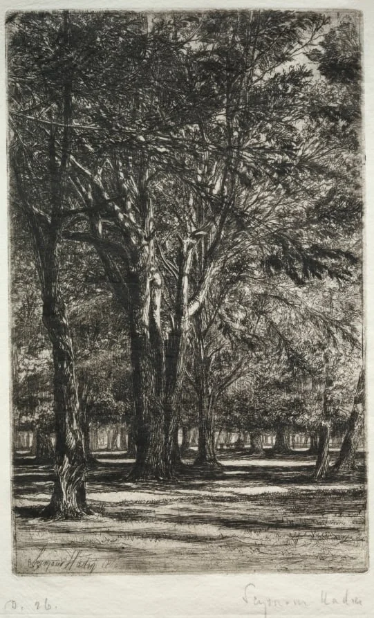 Kensington Gardens (The Larger Plate), detail