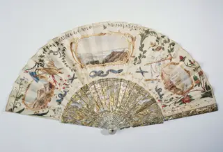 Eventail de mariage de la Maréchale Pélissier, by Félix Pierre Victor Alexandre, unspecified, 1858