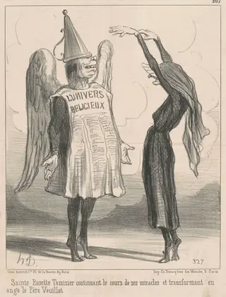 Sainte Rosette Tamisier ..., by Honoré Daumier, ink, 1851
