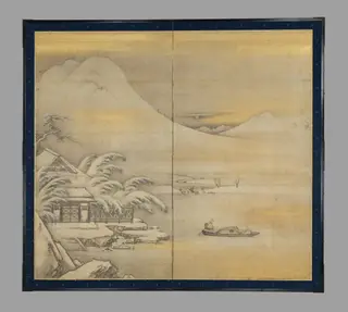 Wang Ziyou Visiting Dai Andao on a Snowy Evening (Ō Shiyū hō Tai Andō zu), by Kanō Sansetsu, unspecified, 1642