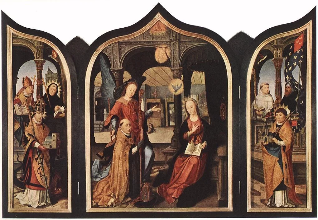 Annunciation, detail