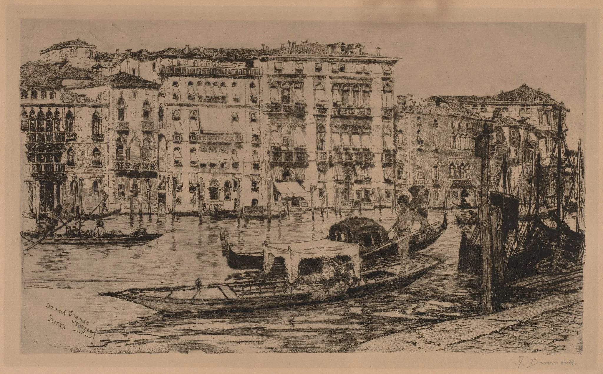 Grand Canal, Venice, detail
