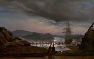 View from Vaekero near Christiania, by Johan Christian Dahl, oil, 1827