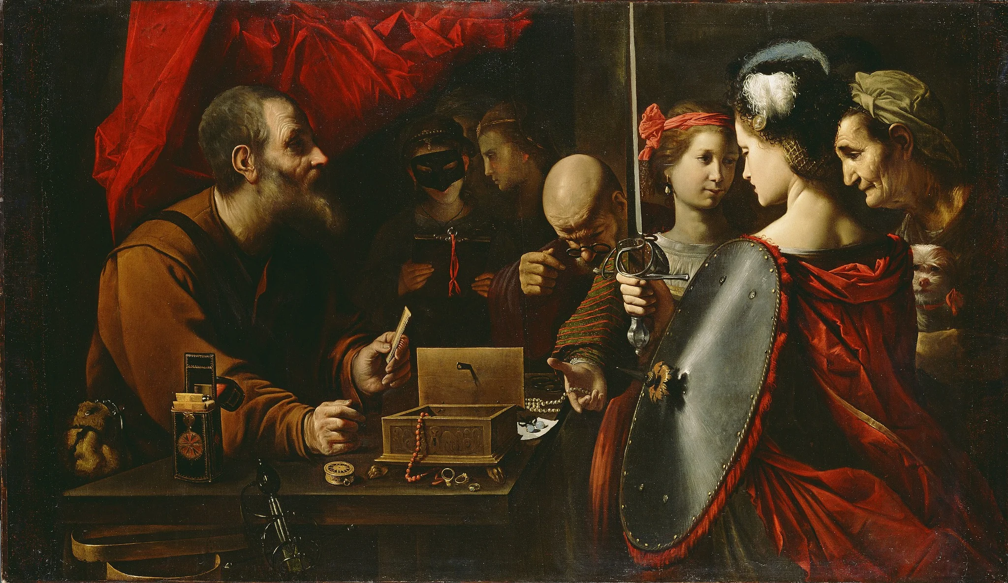 Achilles among the Daughters of Lycomedes, detail