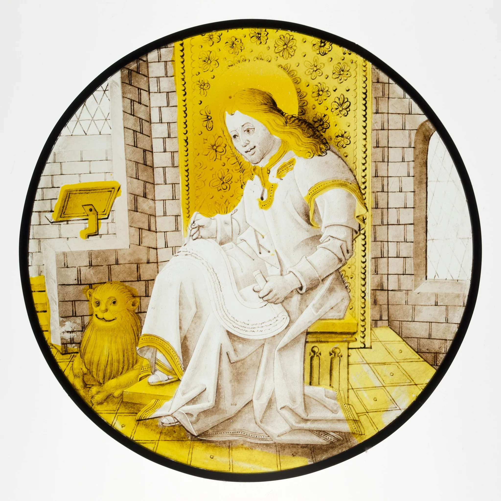 Roundel with Saint Mark, detail