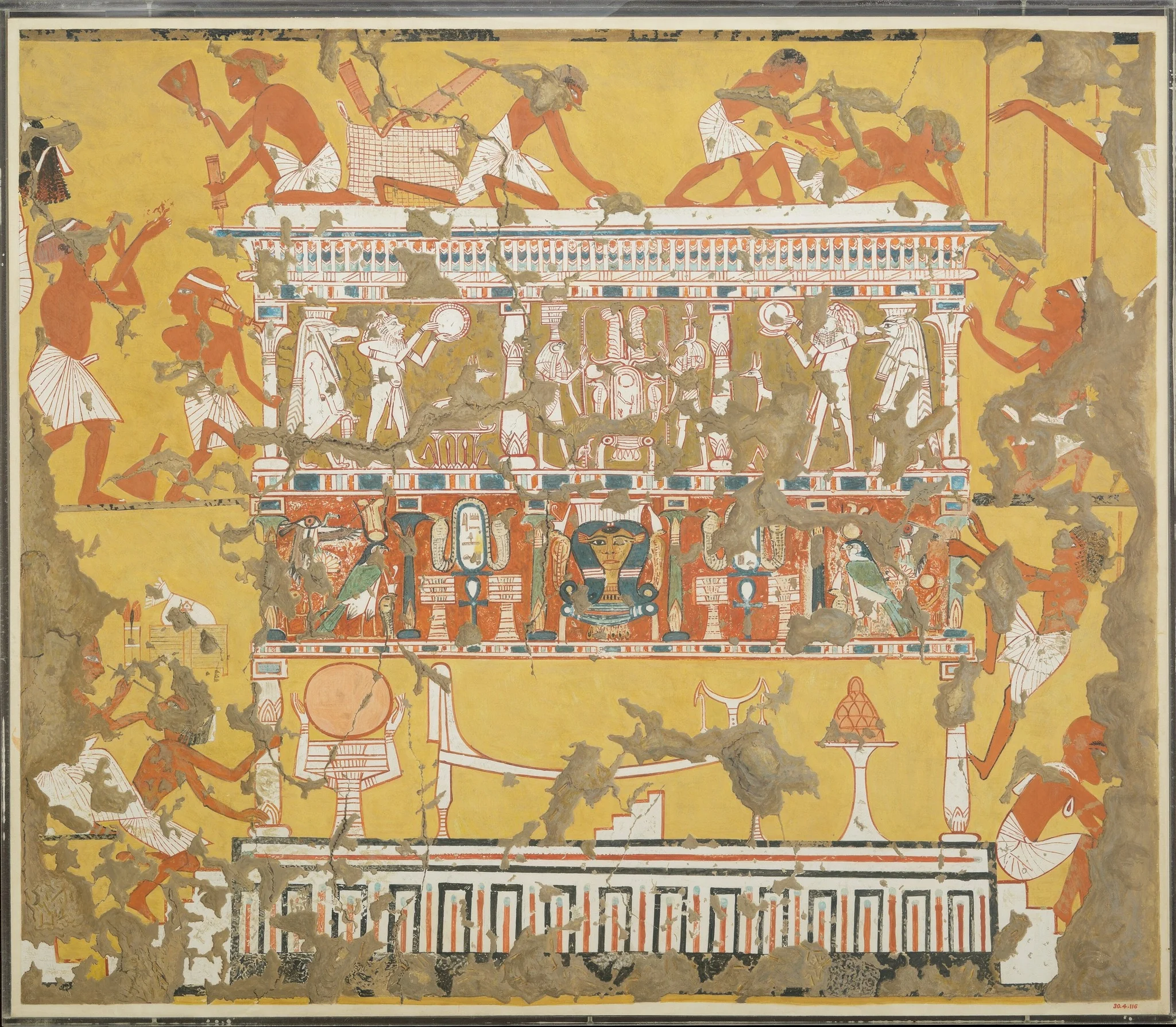 Building a Catafalque, Tomb of Ipuy, detail