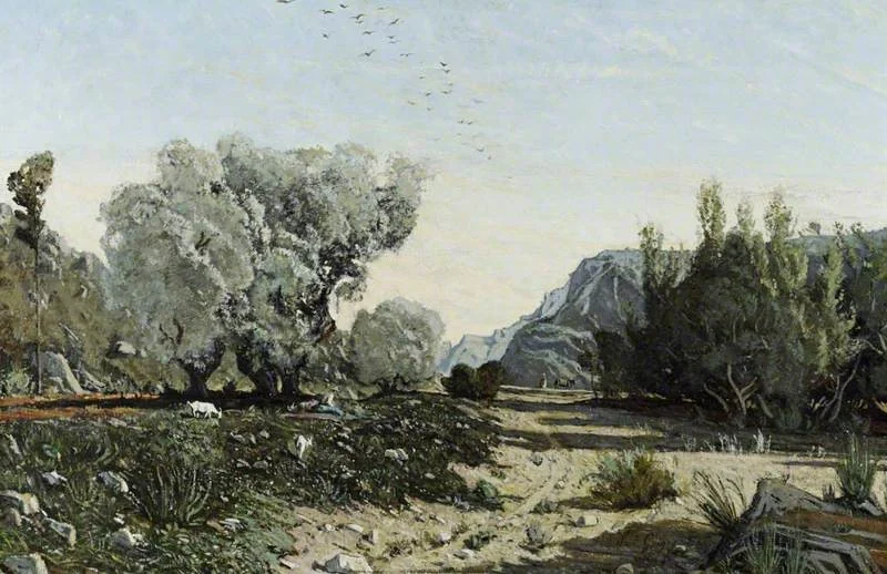 The Olive Trees, detail