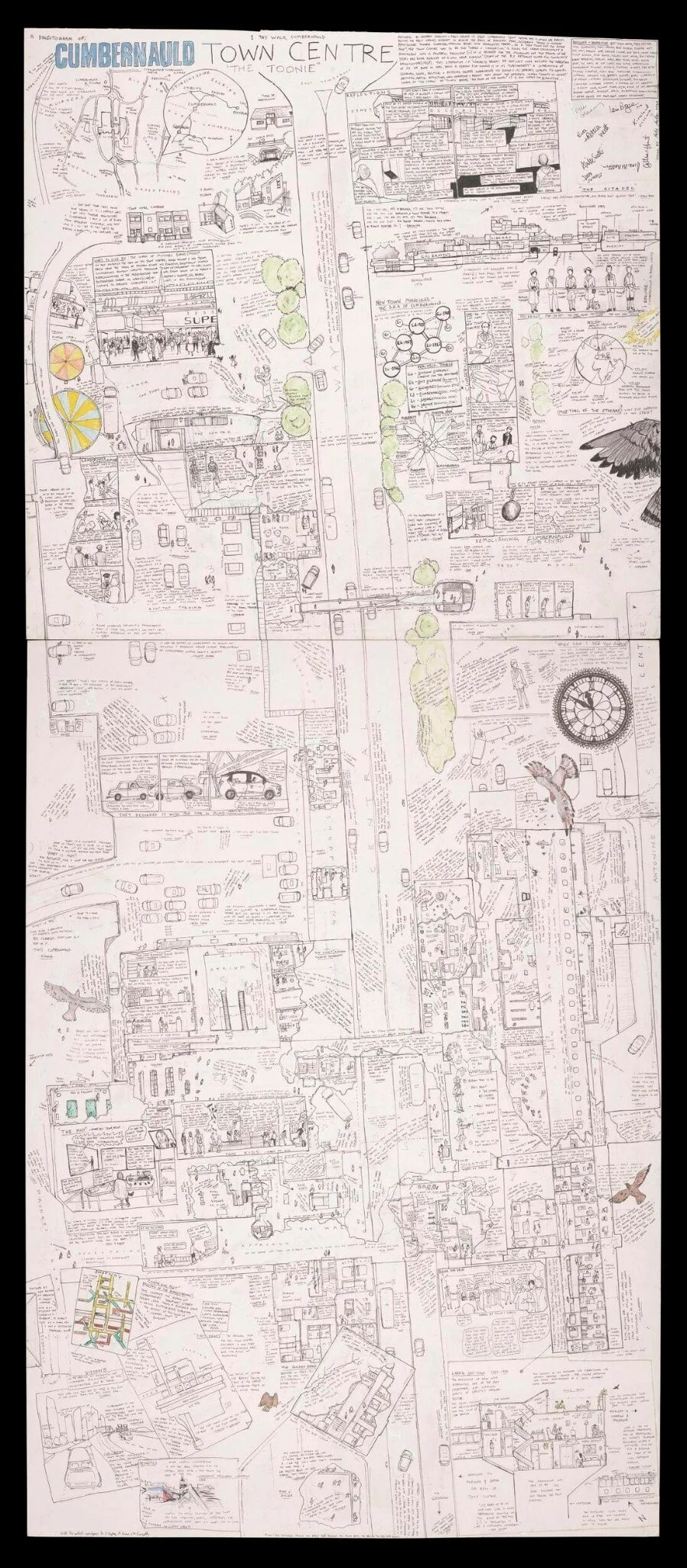 Dialectogram of the Cumbernauld Town Centre, detail