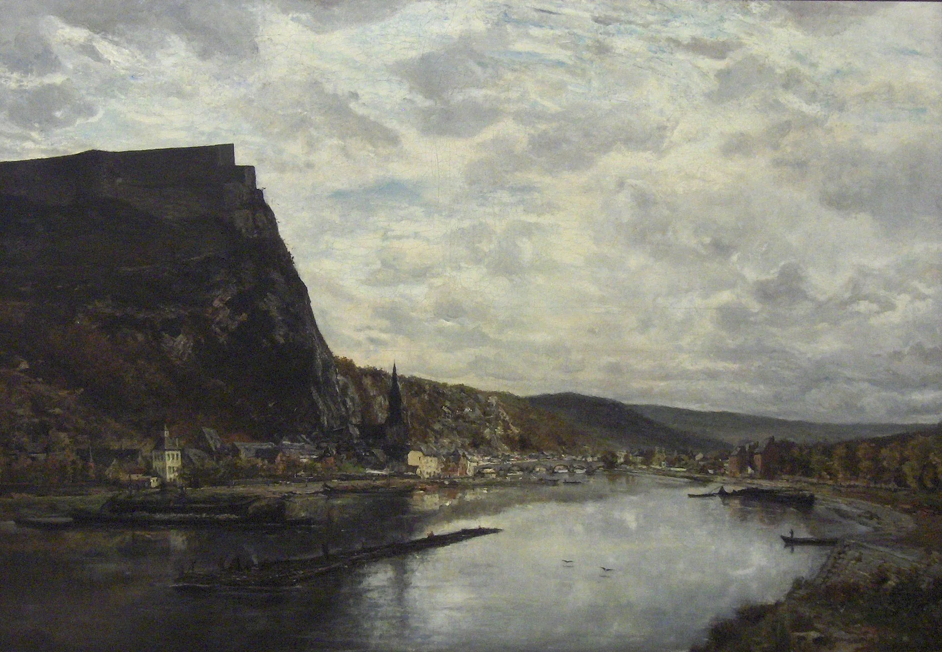 View on Dinant, detail