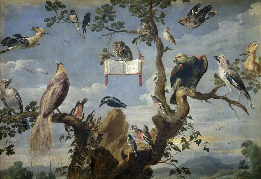 The Concert of Birds, by Frans Snyders, oil, 1629