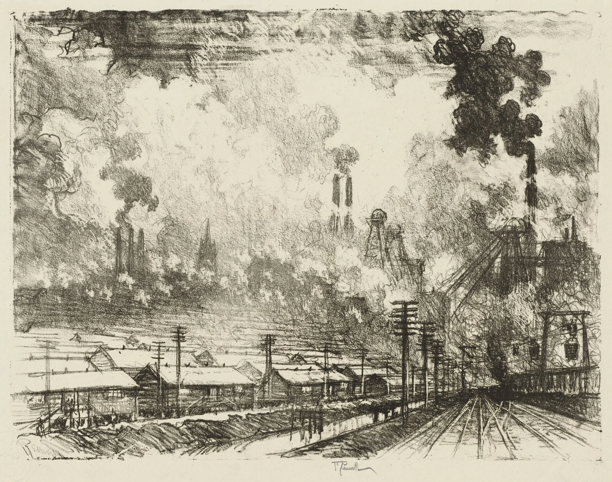 English War Work: The Coal Mines, detail