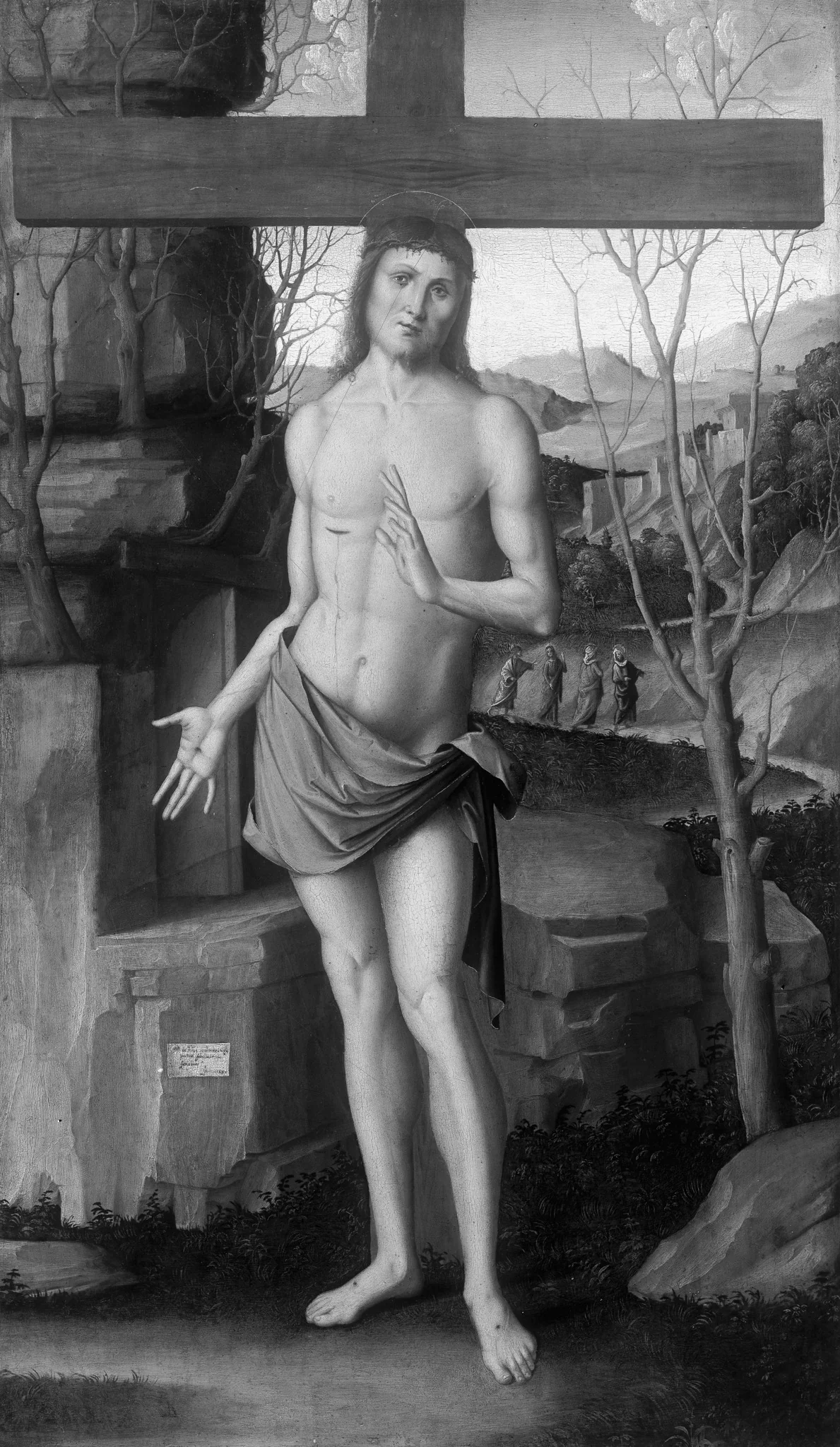 The risen Christ, detail