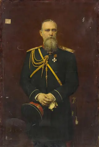 Portrait of General Mikhail Chertkov, by Georges Becker, oil, 1895