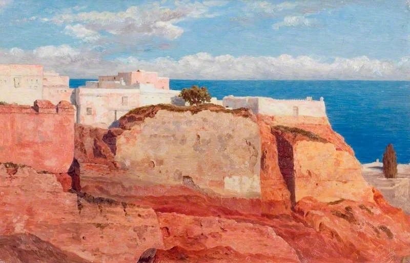 An Old Wall and Buildings, Algiers, detail