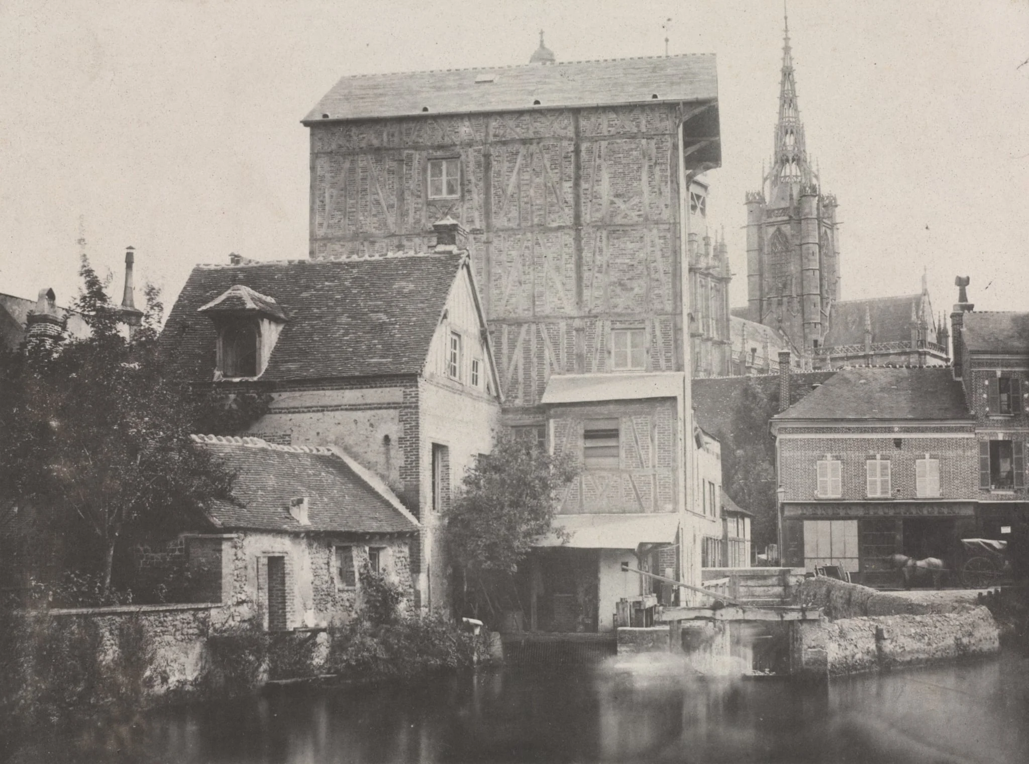 View of Évreux, detail
