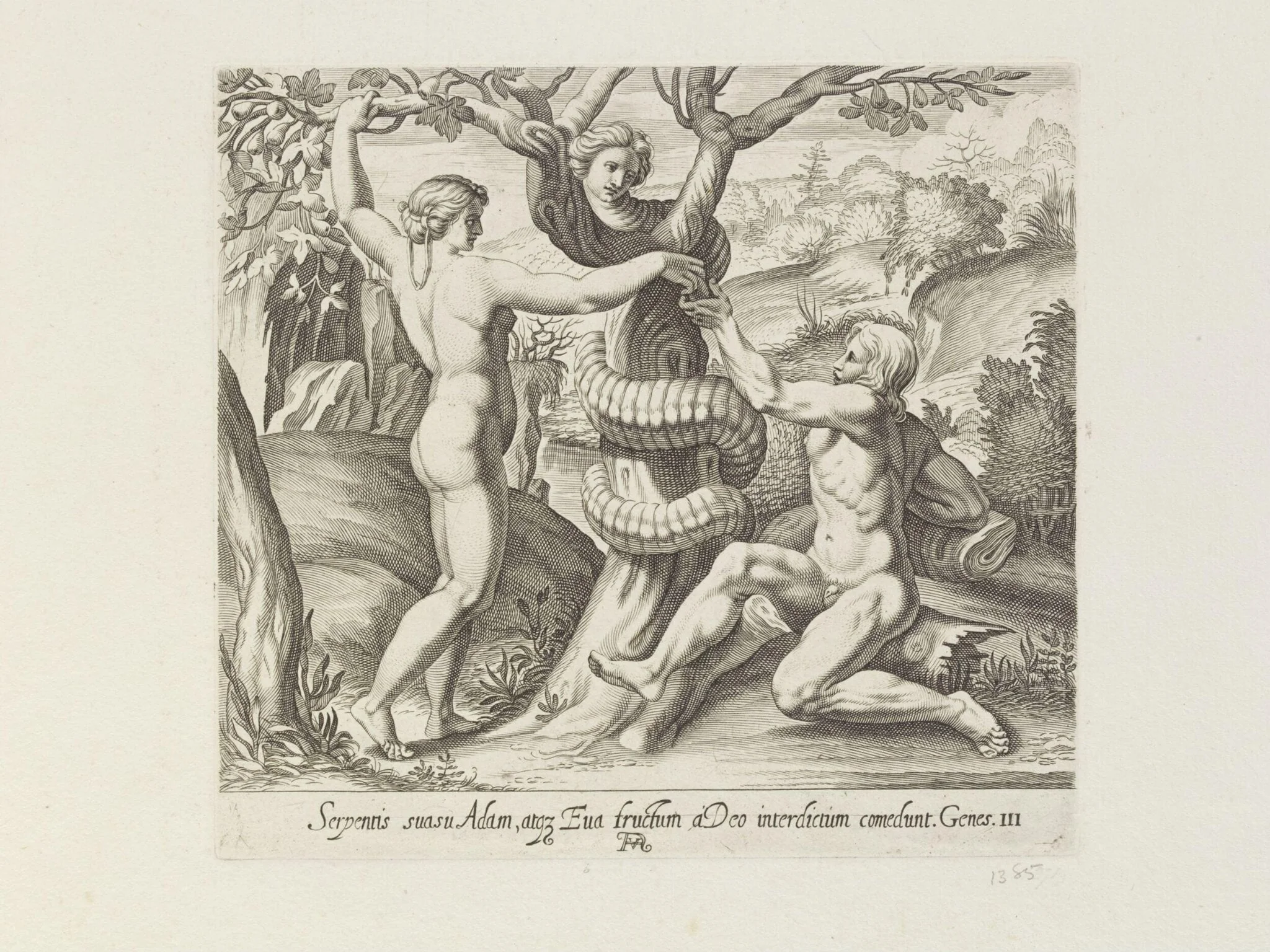The Temptation of Adam, detail