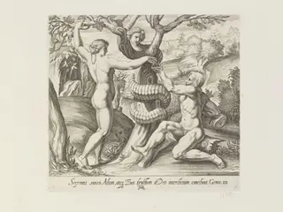 The Temptation of Adam, by Francesco Villamena