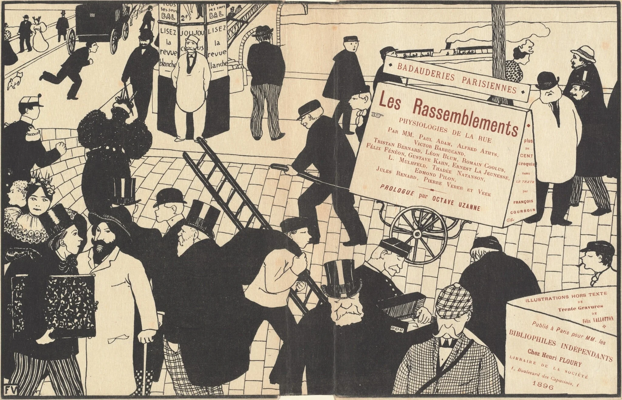 Book jacket for "Les Rassemblements", detail