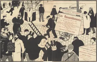 Book jacket for "Les Rassemblements", by Félix Vallotton, 1896