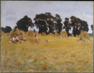 Reapers Resting in a Wheat Field, by John Singer Sargent, oil, 1893