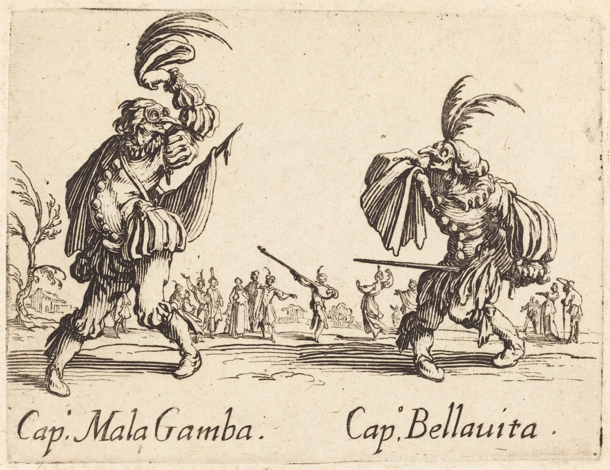 Cap. Mala Gamba and Cap. Bellavita, detail