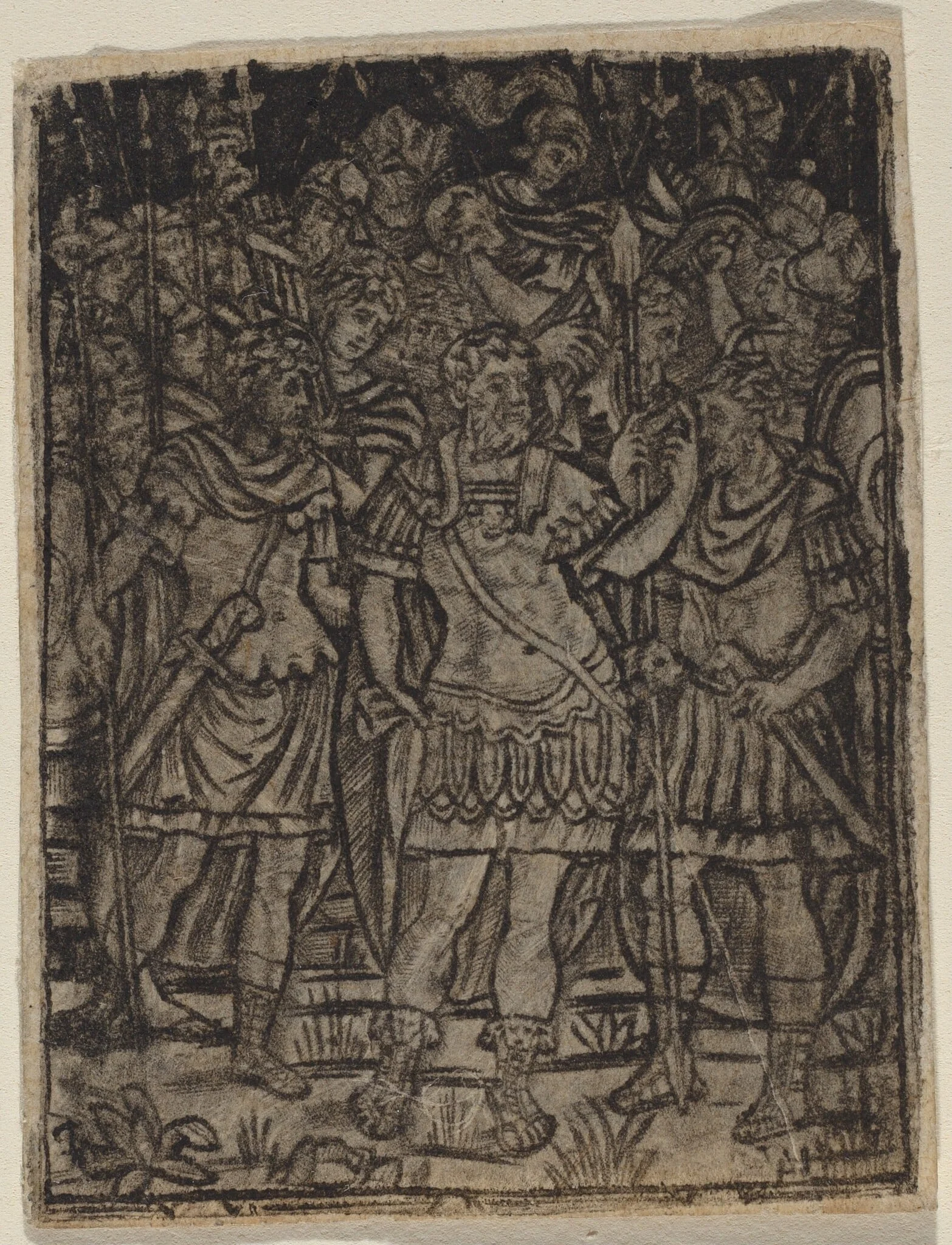 Roman General Addressing His Troops, detail