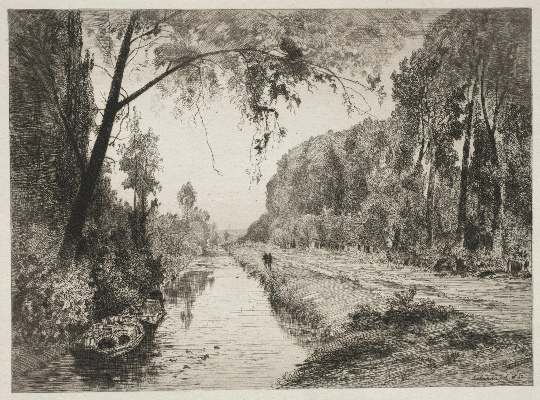 Canal at Pont Sainte-Maxence, detail