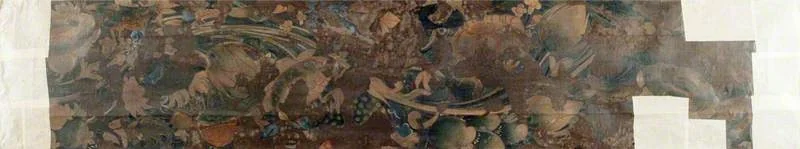 Copy of Painting inside the Caves of Ajanta (cave 2), detail