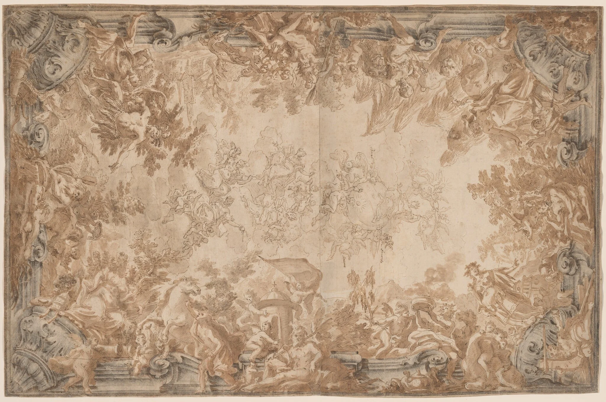 The Triumph of Empire, with the Four Continents, detail
