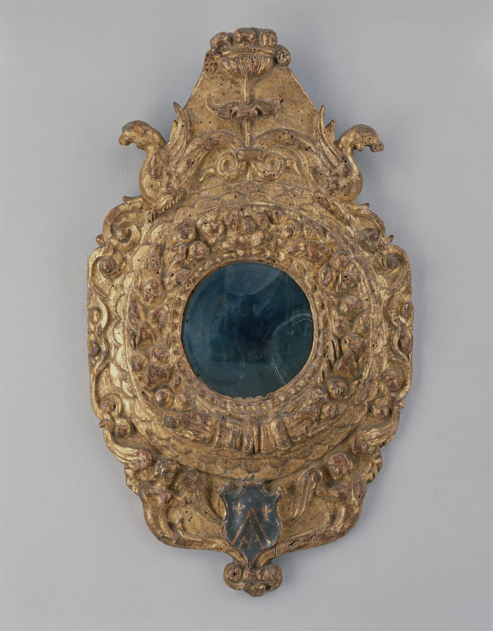 Tondo mirror frame, detail