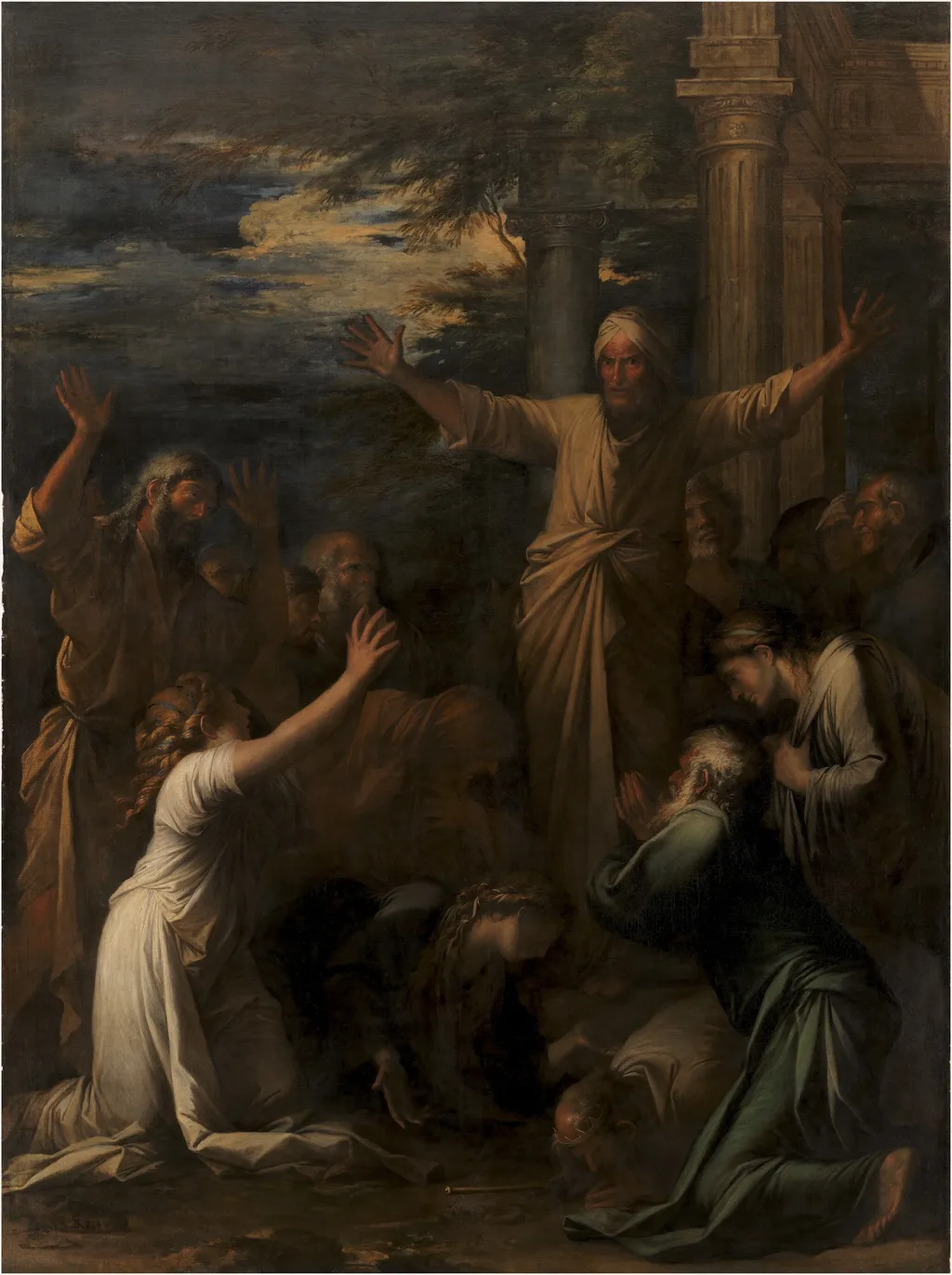 Jonah Preaching to the People of Niniveh, by Salvator Rosa, oil, 1645