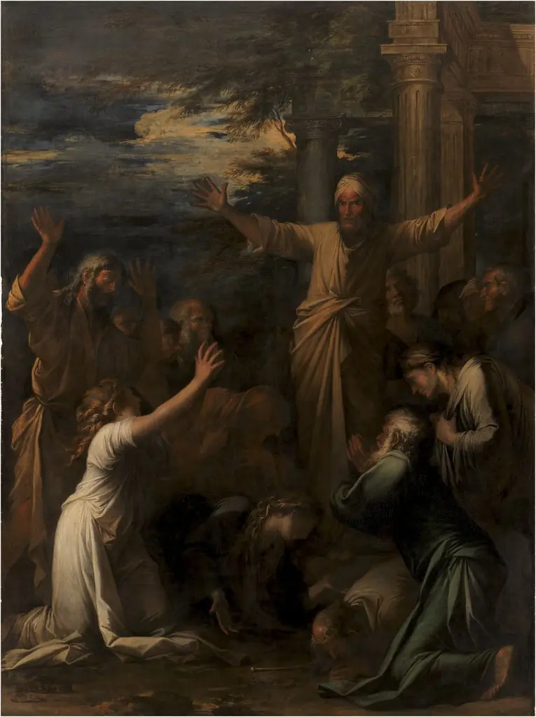 Jonah Preaching to the People of Niniveh, by Salvator Rosa, oil, 1645