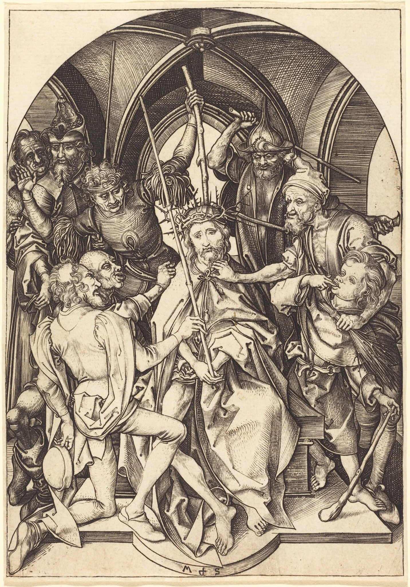 Christ Crowned with Thorns, detail