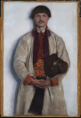 Peasant from Bronowice, by Aleksander Gierymski, oil, 1898