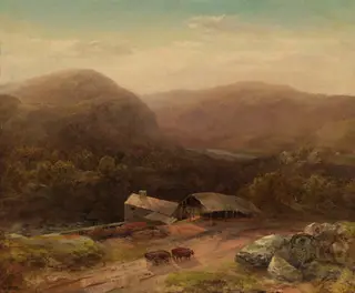 In the Housatonic Valley, by Homer Dodge Martin, oil, 1858