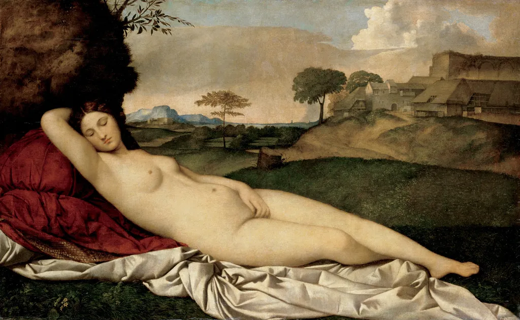 Sleeping Venus, by Giorgione, oil, 1509