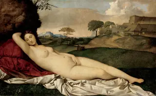 Sleeping Venus, by Giorgione, oil, 1509