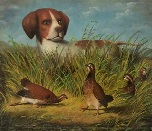 On Point, by Stouter, D.G., oil, 1854