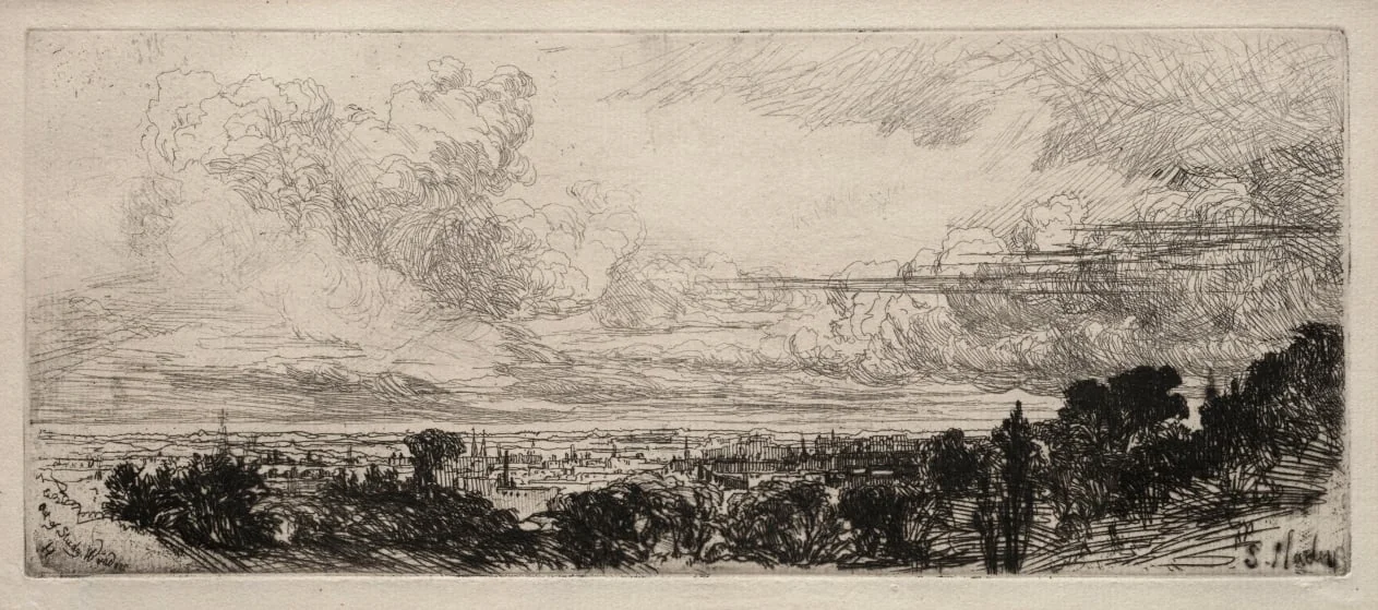 Out of Study Window, detail