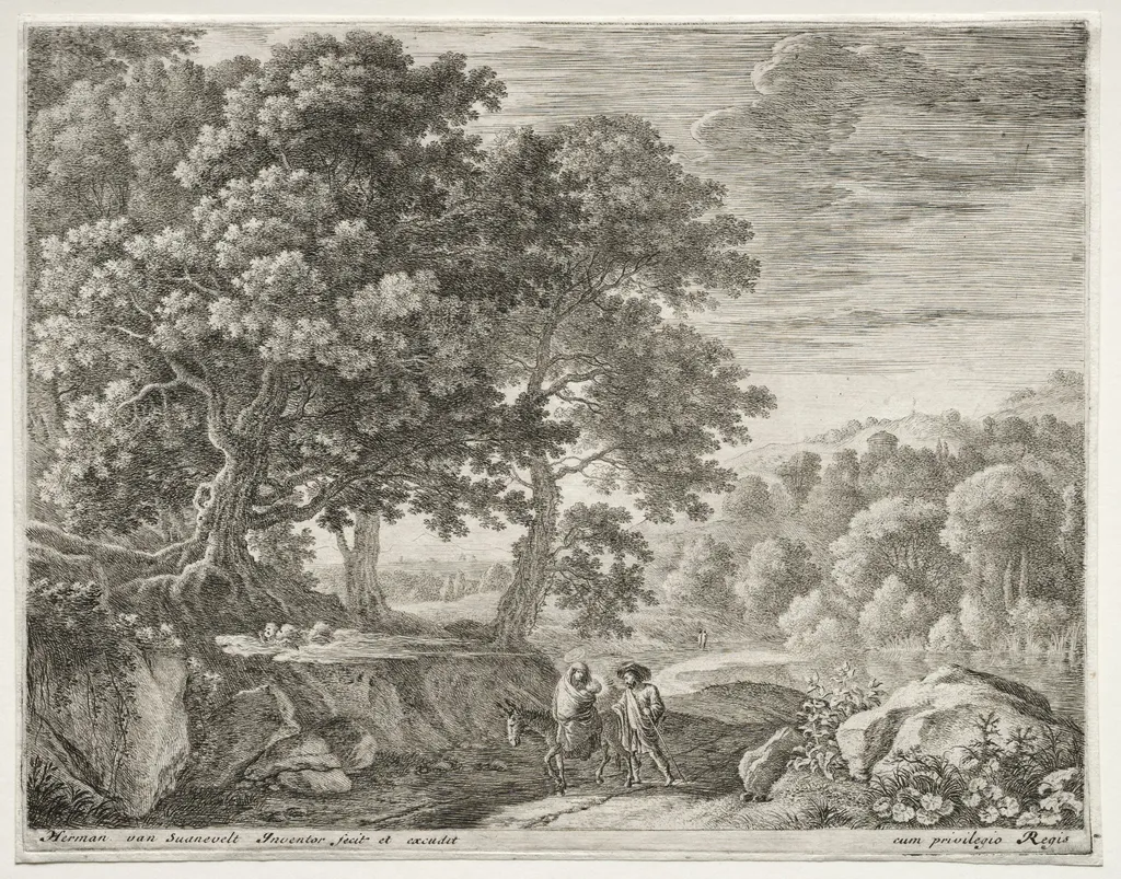 The Flight into Egypt, by Herman van Swanevelt, 1653
