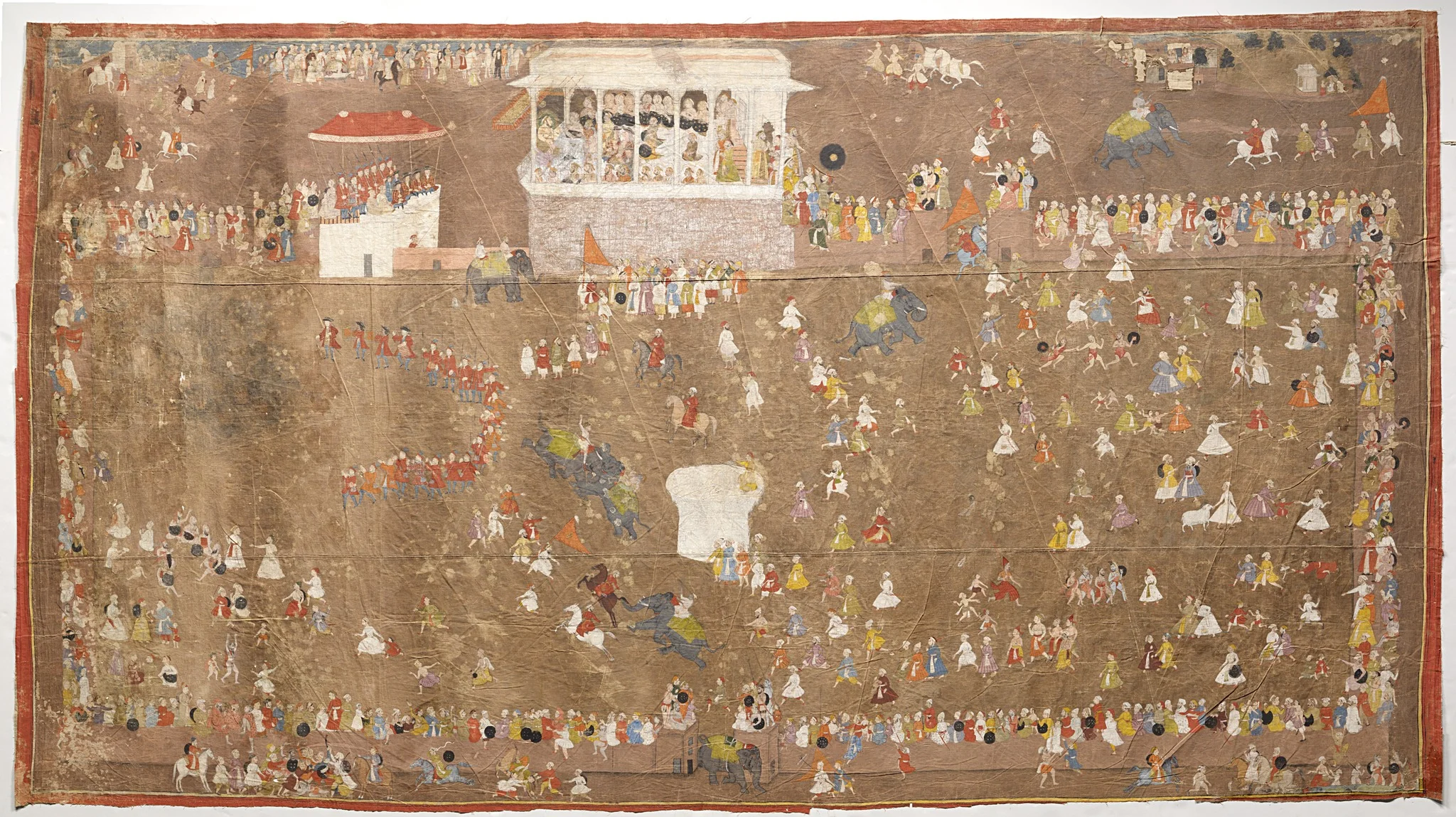 Maharana Sangram Singh of Udaipur Entertaining Members of the Dutch East India Company led by Johan Josua Ketelaar in 1711, detail