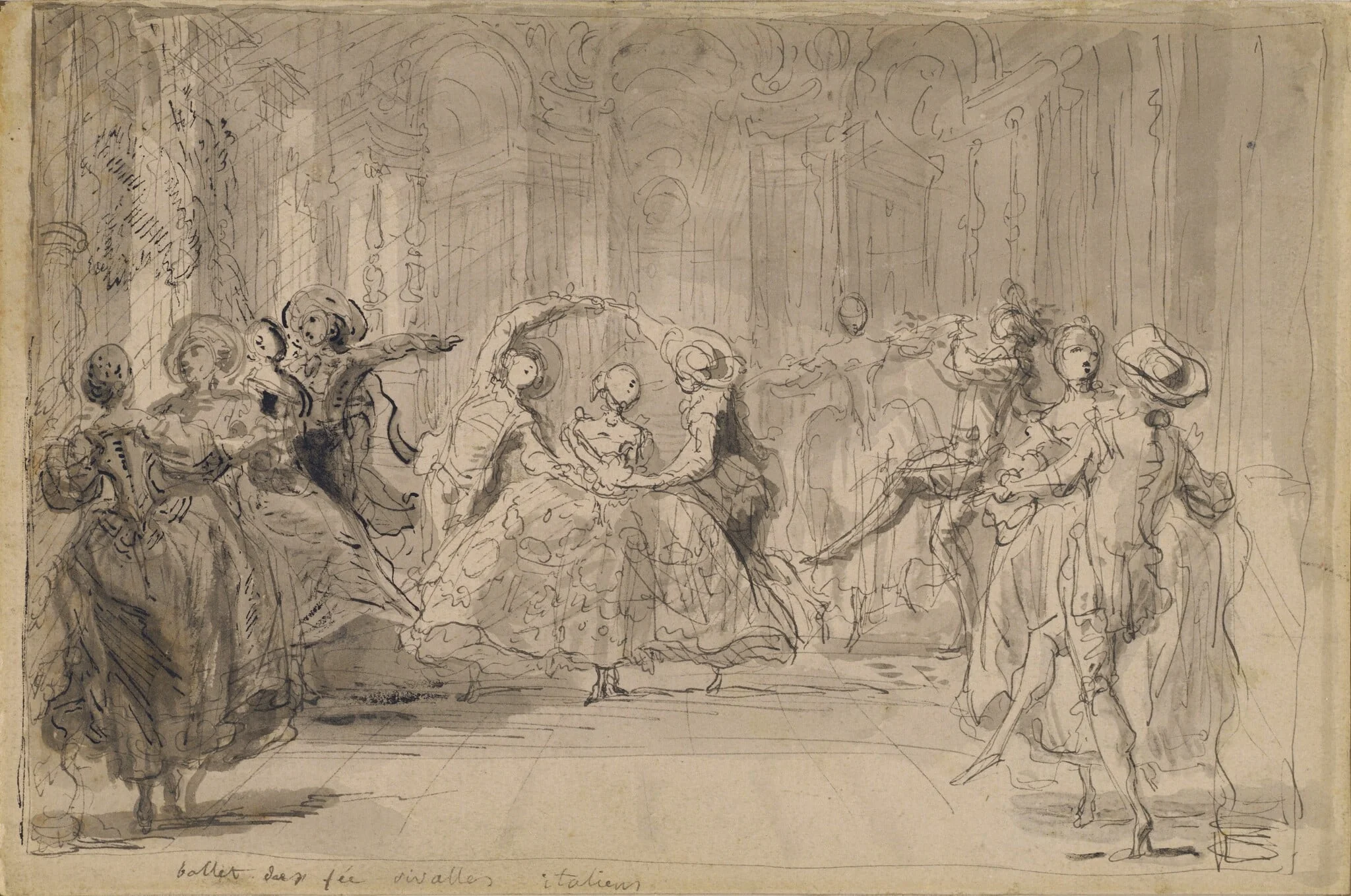 Ballet from "The Rival Fairies", detail
