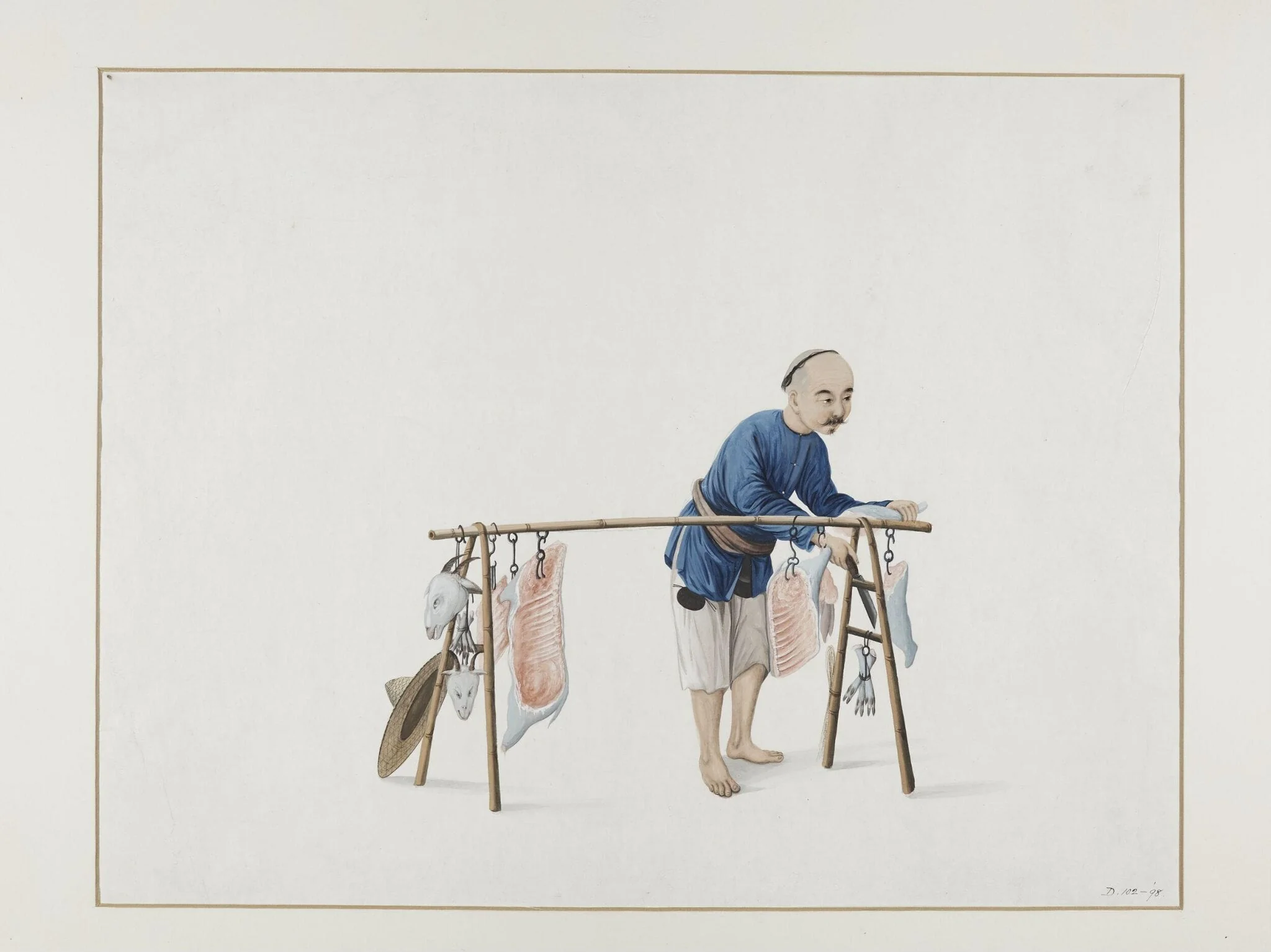 Man Selling Mutton, detail