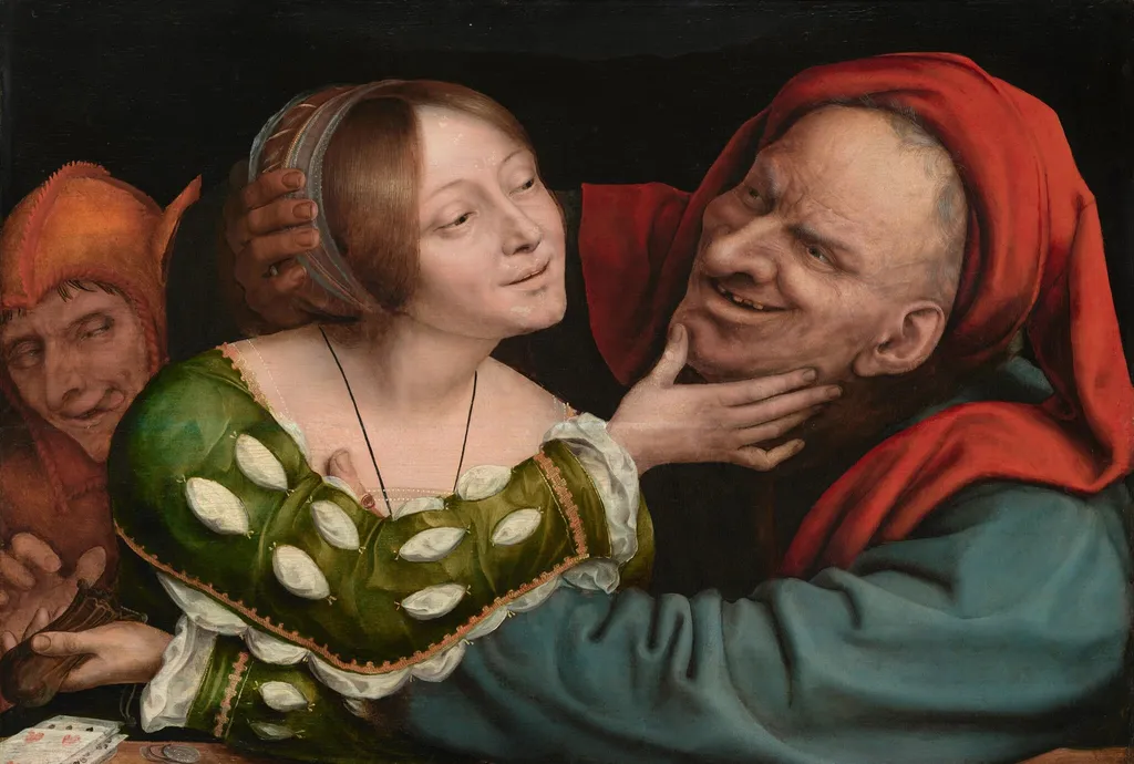 Ill-Matched Lovers, by Quinten Metsys, oil, 1522