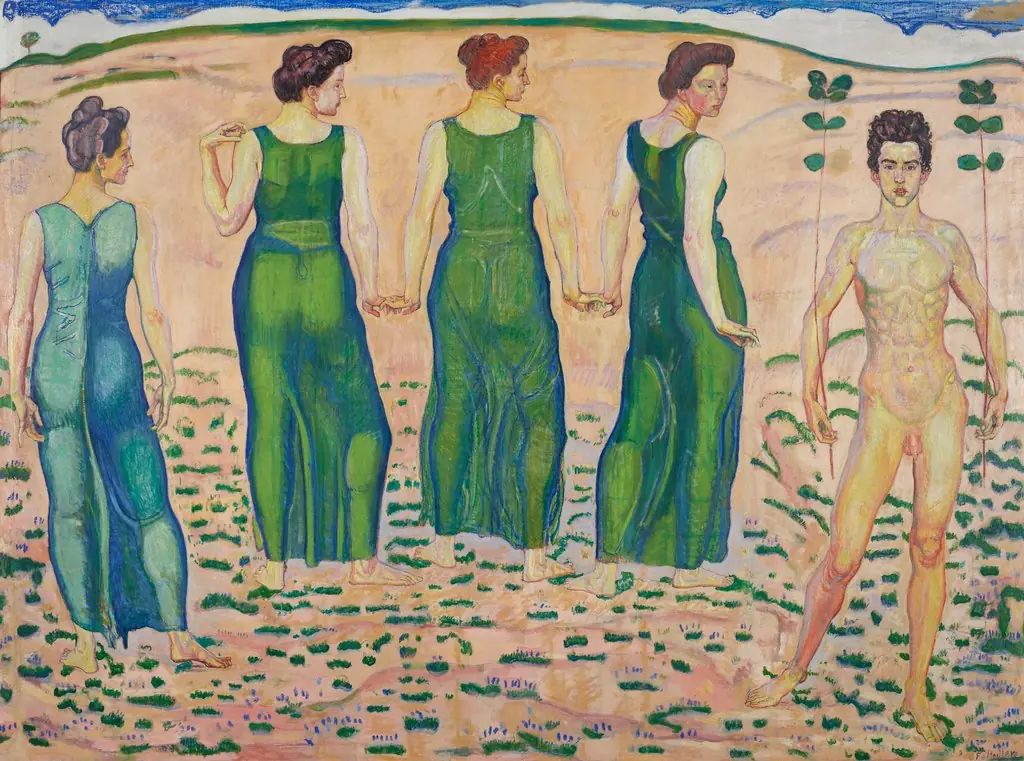 The Adored Youth, by Ferdinand Hodler, oil, 1903