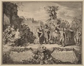 Uytrecht Herstelt (The Recapture of Utrecht, 1673), by Romeyn de Hooghe, ink, 1674