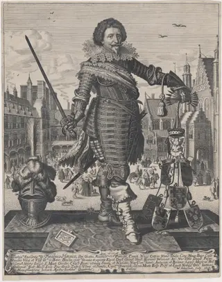 Frederick Henry, Prince of Orange, by Willem Outgertsz Akersloot, ink, 1628