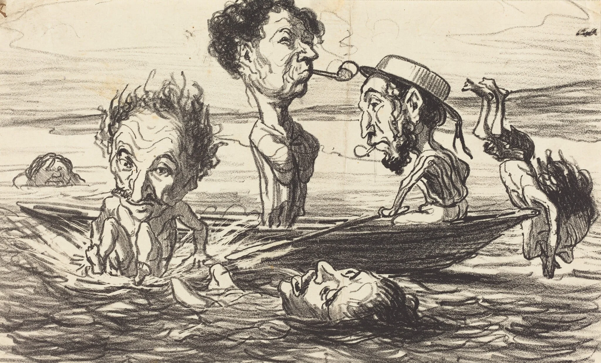 Les Tritons de la Seine, detail