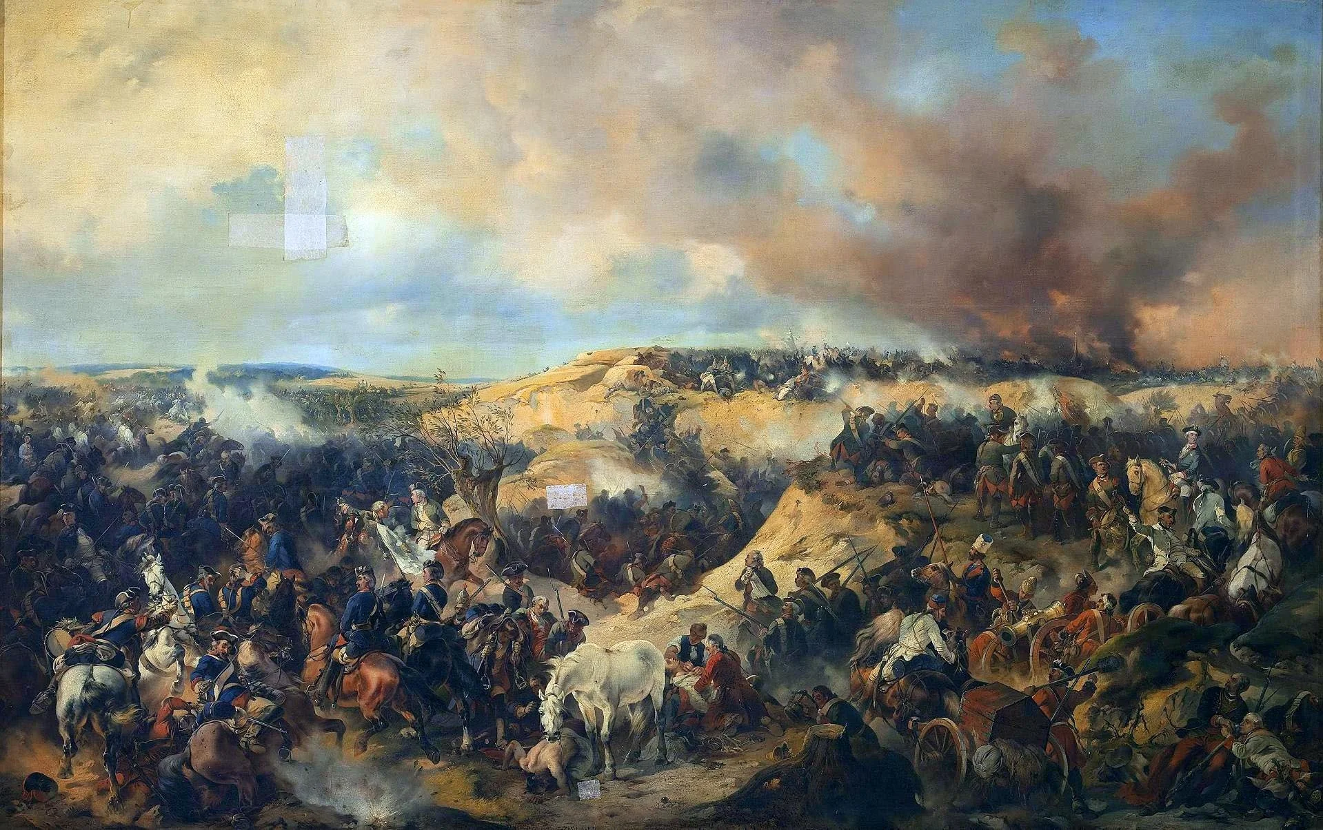 Battle of Kunersdorf on 1 August 1759, detail